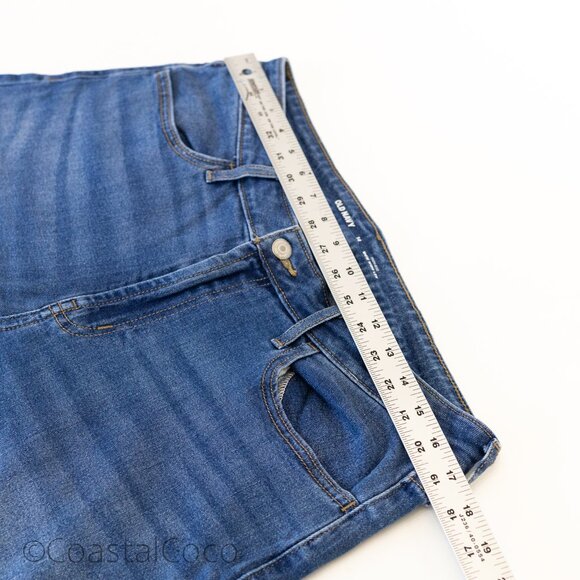 Old Navy High-Waisted Wow Wide-Leg Jeans 14 Blue Relaxed Classic Capsule - Picture 7 of 9